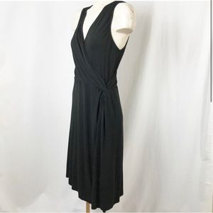 Tommy Bahama surplice side knot Black dress S